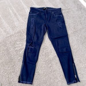 Express Distressed Ankle Legging SIZE 6 SHORT